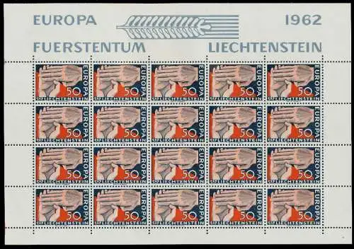 LIECHTENSTEIN BLOCK KLEINBOGEN Nr 418 postfrisch KLEINB 1D7C9E