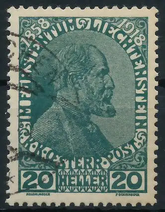 LIECHTENSTEIN 1918 Nr 10 gestempelt 139742