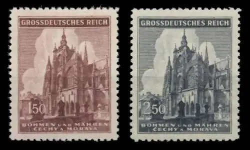 BÖHMEN MÄHREN Nr 140-141 postfrisch S34585E