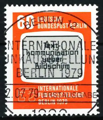 BERLIN 1979 Nr 600 zentrisch gestempelt 620CFA