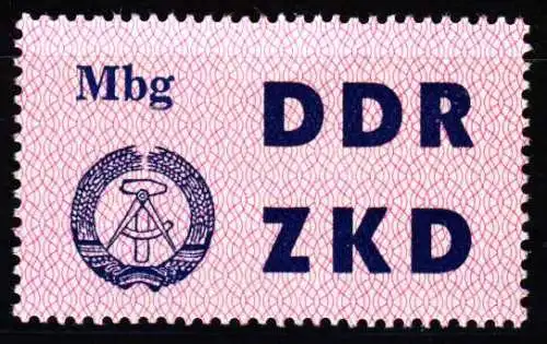 DDR DIENST LAUFKONTROLLZETTEL Nr 10 postfrisch S666E12