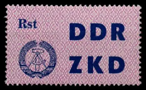 DDR DIENST LAUFKONTROLLZETTEL Nr 13 postfrisch 8D793A