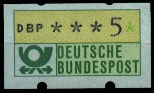 BRD ATM 1981 Nr 1-1-005 postfrisch S04464E
