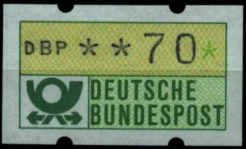 BRD ATM 1981 Nr 1-1-070 postfrisch S2E2FFA