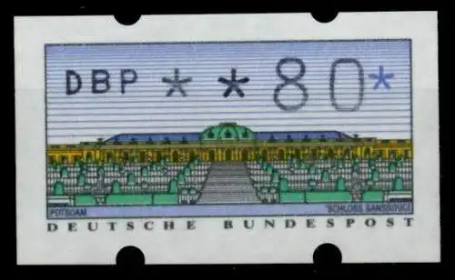 BRD ATM 1993 Nr 2-1.1-0080Rw postfrisch S2EEC2A