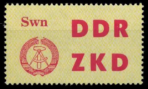 DDR DIENST LAUFKONTROLLZETTEL Nr 15 postfrisch SC949D6