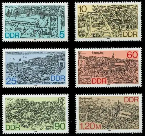 DDR 1988 Nr 3161-3166 postfrisch SB70342