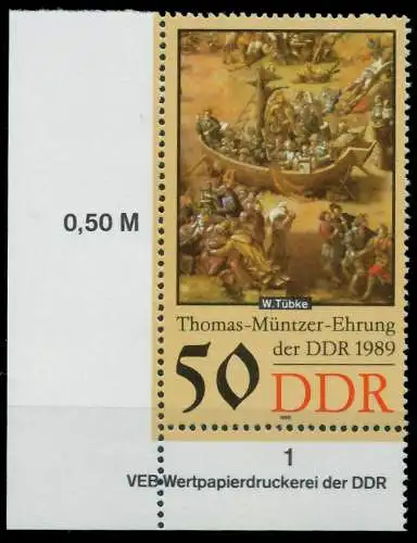 DDR 1989 Nr 3272 postfrisch ECKE-ULI 0E4086