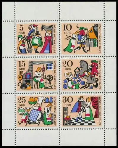 DDR BLOCK KLEINBOGEN Nr 1323-1328 postfrisch KLEINBG SB98216