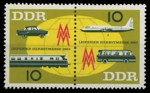 DDR ZUSAMMENDRUCK Nr WZd 94 postfrisch WAAGR PAAR S820ACE