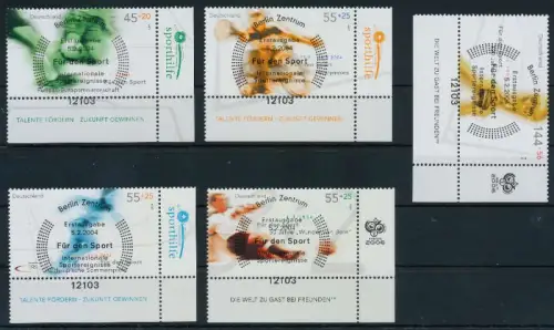 BRD BUND 2004 Nr 2382-2386 ESST zentrisch gestempelt ECKE-UR A2A18A