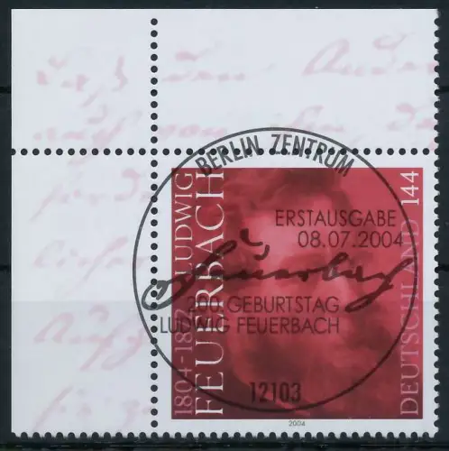 BRD BUND 2004 Nr 2411 ESST zentrisch gestempelt ECKE-OLI A2A246