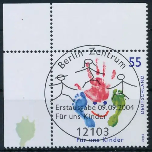 BRD BUND 2004 Nr 2418 ESST zentrisch gestempelt ECKE-OLI A2A26E