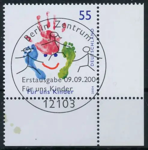 BRD BUND 2004 Nr 2418 ESST zentrisch gestempelt ECKE-URE A2A272