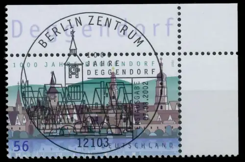 BRD BUND 2002 Nr 2244 ESST zentrisch gestempelt ECKE-ORE A2FBFA