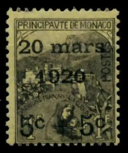 MONACO 1920 Nr 37 ungebraucht 91E986