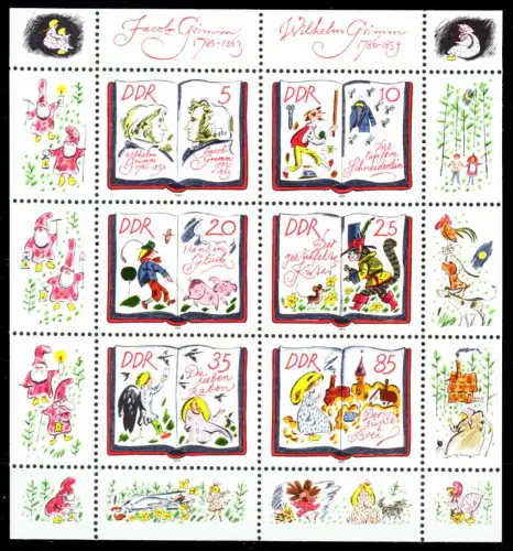 DDR BLOCK KLEINBOGEN Nr 2987-2992 postfrisch KLEINBG S297752