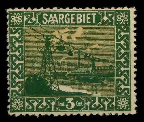 SAARGEBIET LANDS.BILD Nr 84 ungebraucht 78B25A