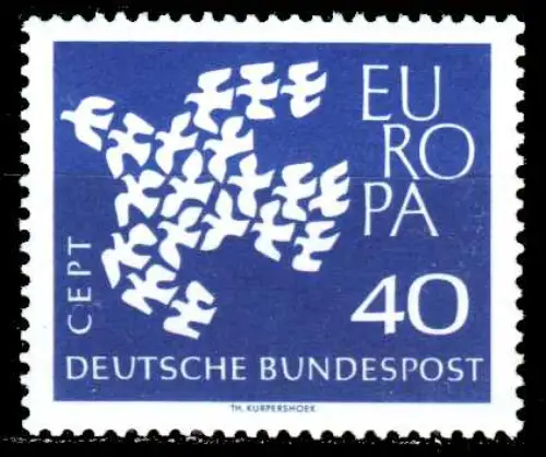 BRD BUND 1961 Nr 368xw postfrisch S57FB7A