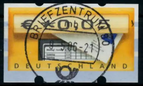 BRD Nr ATM 5-1-0005 zentrisch gestempelt 96DBF2