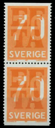SCHWEDEN 1967 Nr 573Do Du postfrisch SENKR PAAR SDBF26E