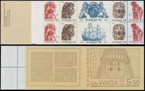 SCHWEDEN MARKENHEFTCHEN Nr MH 21 postfrisch A96CB2