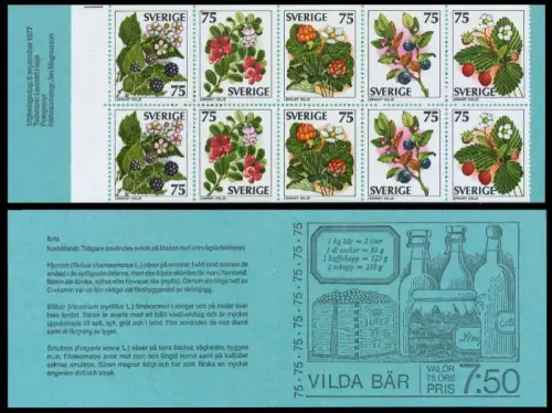 SCHWEDEN MARKENHEFTCHEN Nr MH 62 postfrisch A97086