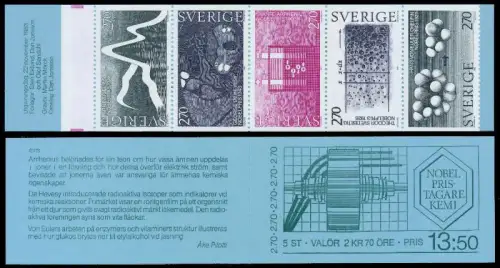 SCHWEDEN MARKENHEFTCHEN Nr MH 96 postfrisch A9713E