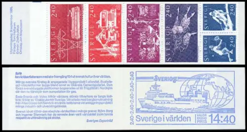 SCHWEDEN MARKENHEFTCHEN Nr MH 84 postfrisch A9716E