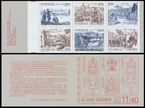 SCHWEDEN MARKENHEFTCHEN Nr MH 101 postfrisch A97186