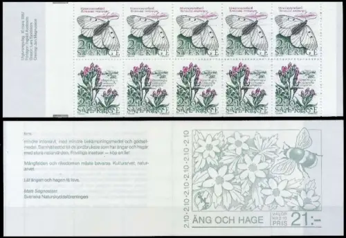 SCHWEDEN MARKENHEFTCHEN Nr MH 119 postfrisch SE09DE2