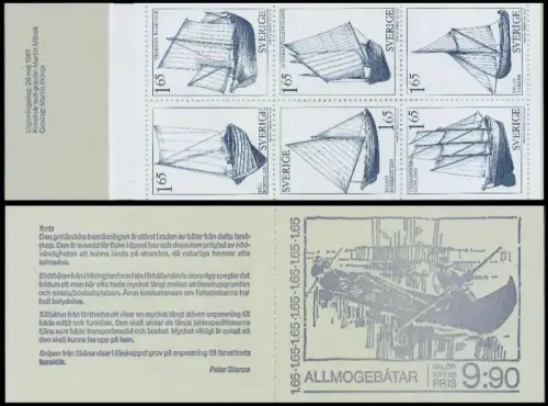 SCHWEDEN MARKENHEFTCHEN Nr MH 83 postfrisch A9720E