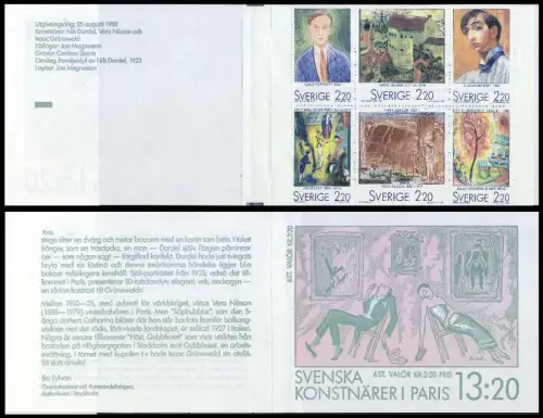 SCHWEDEN MARKENHEFTCHEN Nr MH 132 postfrisch SE09E6A