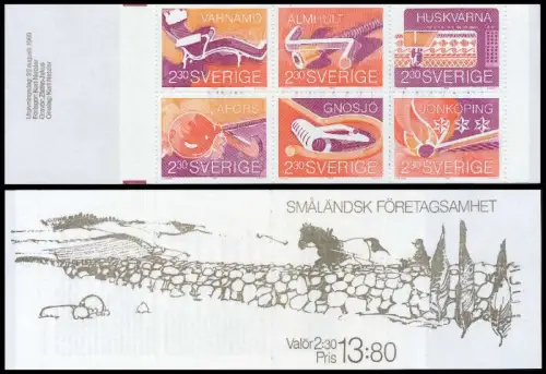 SCHWEDEN MARKENHEFTCHEN Nr MH 142 postfrisch SE09EA6