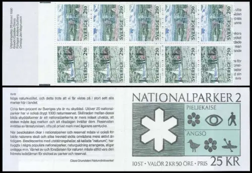 SCHWEDEN MARKENHEFTCHEN Nr MH 147 postfrisch A972FA