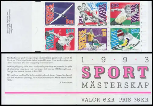 SCHWEDEN MARKENHEFTCHEN Nr MH 179 postfrisch AA0A4E