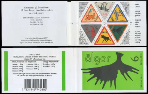 SCHWEDEN MARKENHEFTCHEN Nr MH 230 postfrisch AA0A82