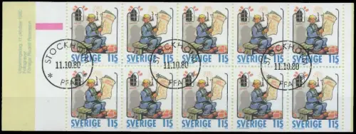 SCHWEDEN MARKENHEFTCHEN Nr MH-1125 gestempelt MH AA0B16