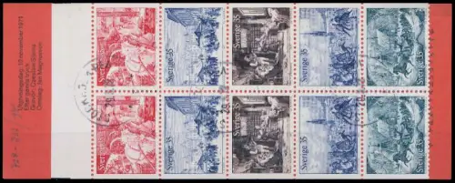 SCHWEDEN MARKENHEFTCHEN Nr MH 30 gestempelt AA0B1E