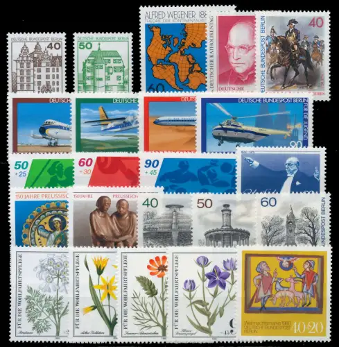 BERLIN Nr 614-636 ohne C D postfrisch JAHRGANG S7A503E