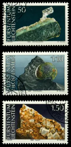 LIECHTENSTEIN 1989 Nr 981-983 gestempelt SB8055A