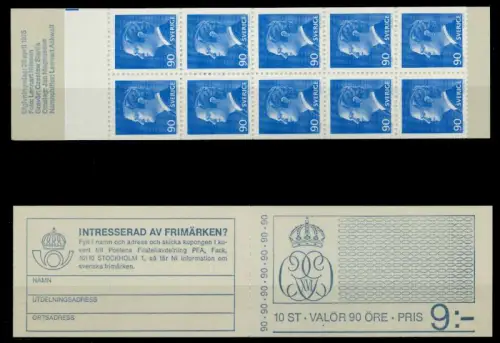 SCHWEDEN MARKENHEFTCHEN Nr MH-901 postfrisch MH SEFD8FA