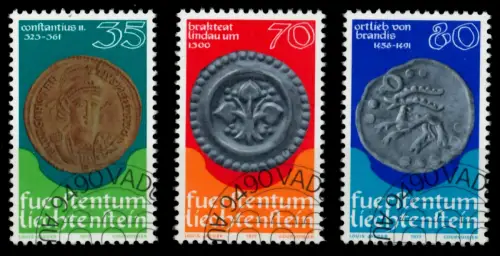 LIECHTENSTEIN 1977 Nr 677-679 gestempelt SB0DF4E