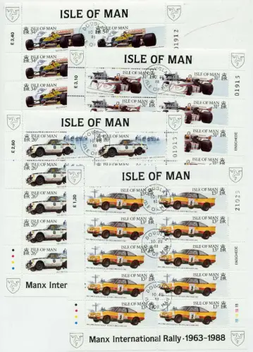 ISLE OF MAN Nr 363KB-366KB zentrisch gestempelt KLEINBG S0093CE