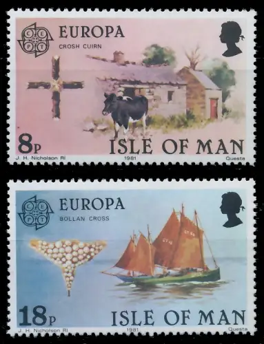 ISLE OF MAN 1981 Nr 187-188 postfrisch AD04DA