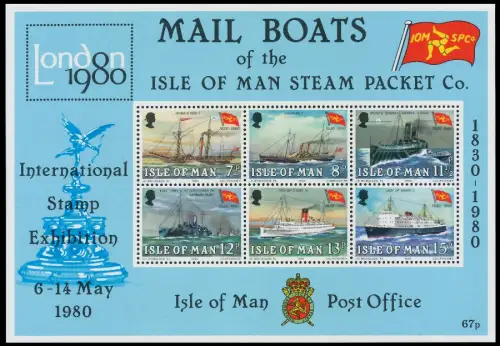 ISLE OF MAN Block 3 postfrisch SE537AA