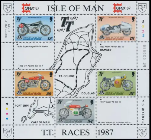ISLE OF MAN Block 9 postfrisch AD079A