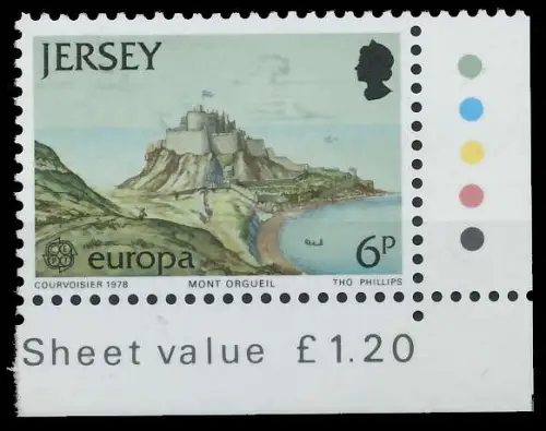 JERSEY 1978 Nr 177 postfrisch ECKE-URE AE2382