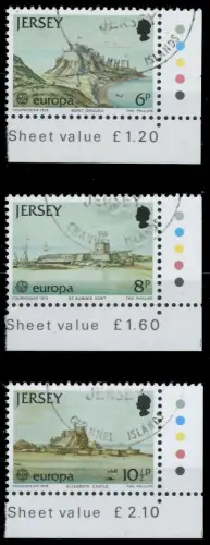 JERSEY 1978 Nr 177-179 gestempelt ECKE-URE AE2532