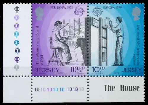 JERSEY 1979 Nr 194A+195A postfrisch WAAGR PAAR ECKE-ULI AE2552